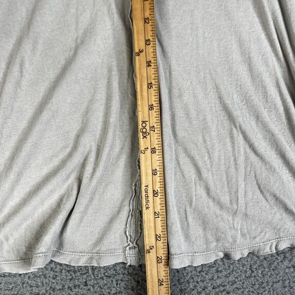 Free People We The Free Tee Womens Small Oatmeal Oversized Flax Linen Boyfriend - Picture 11 of 12